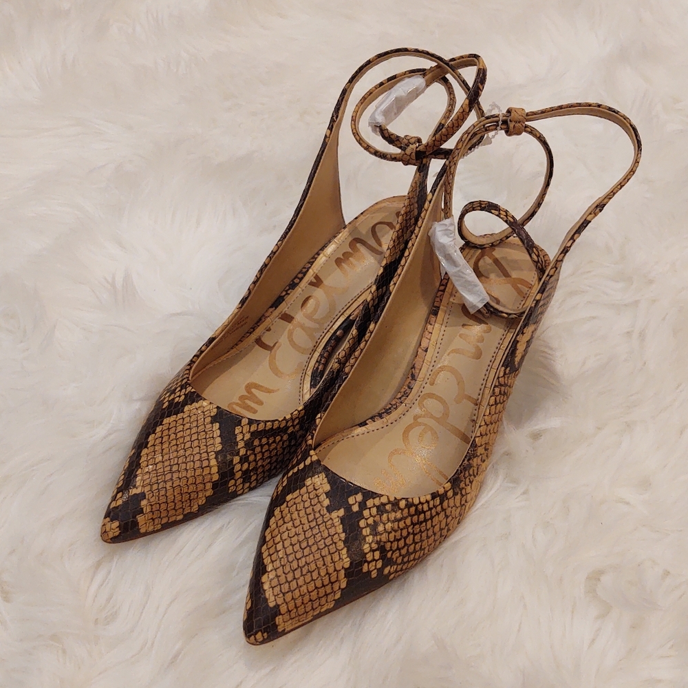 Sam Edelman Devry Snake Print Slingback Heels - image 7